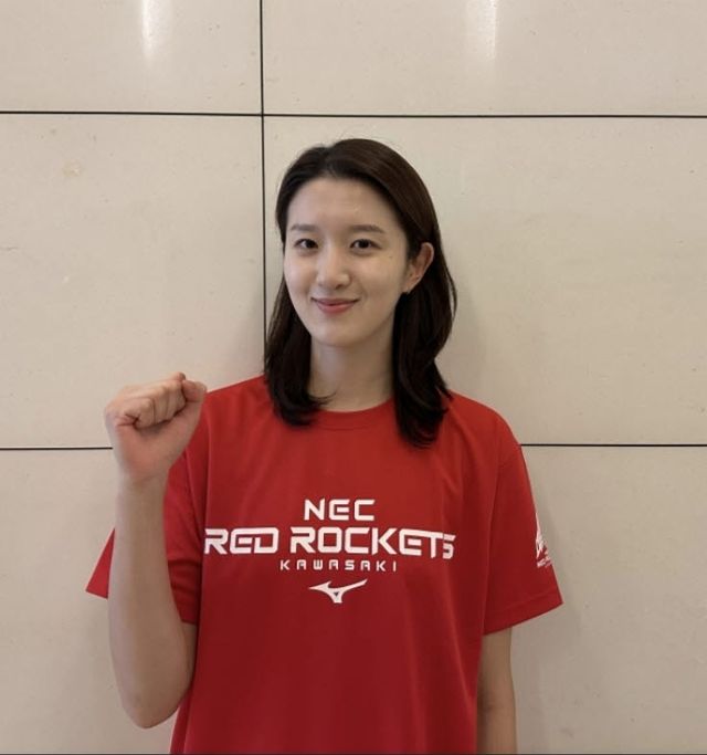 일본 프로배구 레드로케츠 가와사키로 임대 이적하는 이다현. 사진=흥국생명