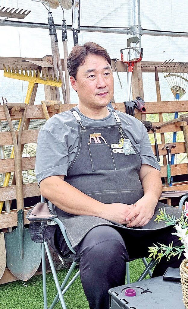 푸른팜사회적협동조합 민신철 대표가 이데일리와 인터뷰를 하고 있다.(사진=서대웅 기자)