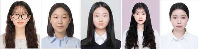 (왼쪽부터)이화여대의 최진·백수정·신현진·김미소·김민정 학생. (사진=이화여대)