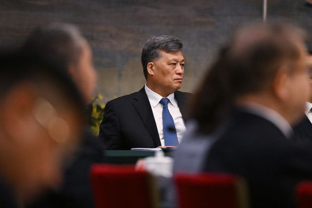 지난 2024년 3월 7일 중국 베이징 인민대회당에서 열린 전국인민대표대회에서 당시 마싱루이 중앙정치국 위원이 참석하고 있다. (사진=AFP)