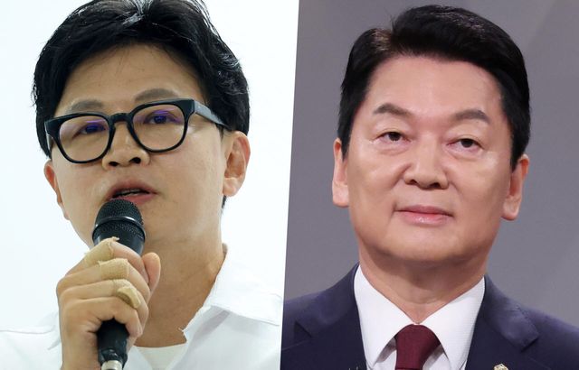 왼쪽부터 한동훈 무소속 의원, 안철수 국민의힘 의원. (사진 = 연합뉴스/이데일리DB)