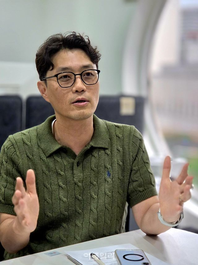 황영규 알체라 대표이사가 14일 서울 논현동 알체라 본사에서 이데일리와 인터뷰를 하고 있다. (사진=한광범 기자)