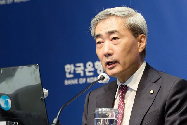 신현송 한국은행 총재가 16일 서울 중구 한국은행 본관에서 금융통화위원회 회의 이후 기자간담회에서 발언하고 있다. (사진=한국은행)