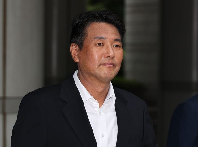 내란중요임무종사 및 직권남용권리행사방해 혐의를 받는 김태효 전 국가안보실 1차장이 지난 7월 10일 서초구 서울중앙지법에서 열린 구속 전 피의자 심문(영장심사)에 출석하고 있다. (사진=연합뉴스)