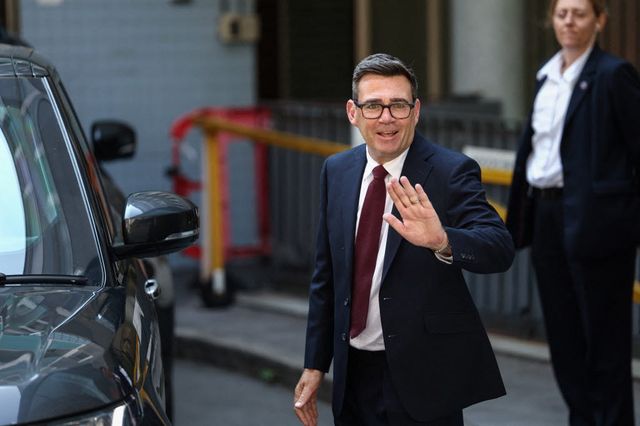 Andy Burnham waves as he leaves Labour?s 'Special Conference' where he was confirmed as the Labour Party's new leader and the country's next prime minister, in central London on July 17, 2026. (Photo by Toby Shepheard / AFP)