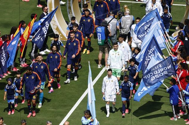 20일(한국시간) 미국 뉴욕 뉴저지 스타디움에서 열린 스페인과 아르헨티나의 2026 국제축구연맹(FIFA) 북중미 월드컵 결승전 모습. 사진=AFPBB NEWS