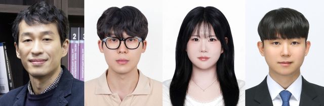 울산과학기술원 연구진.(왼쪽부터)정창욱 교수, 장형준 연구원, 박윤주 연구원, 박범진 연구원.(사진=울산과학기술원)