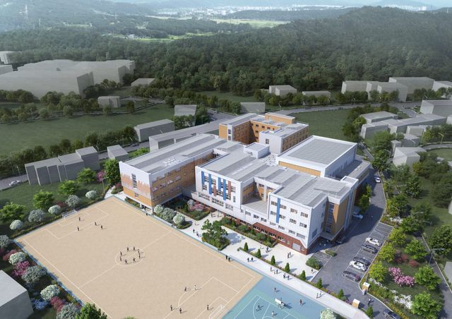 용인 반도체 고등학교 완공 후 예상 조감도.(사진=경기도용인교육지원청)