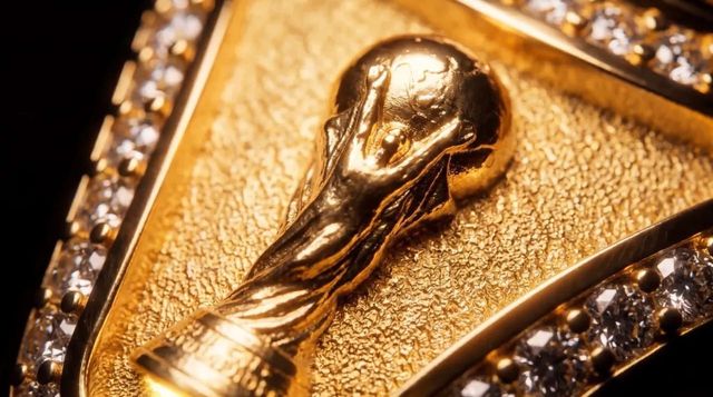 우승 트로피가 조각된 월드컵 우승 반지. 사진=FIFA