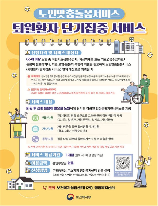 퇴원 어르신 돌봄 빨라진다…신청 후 최대 7일 내 서비스 제공