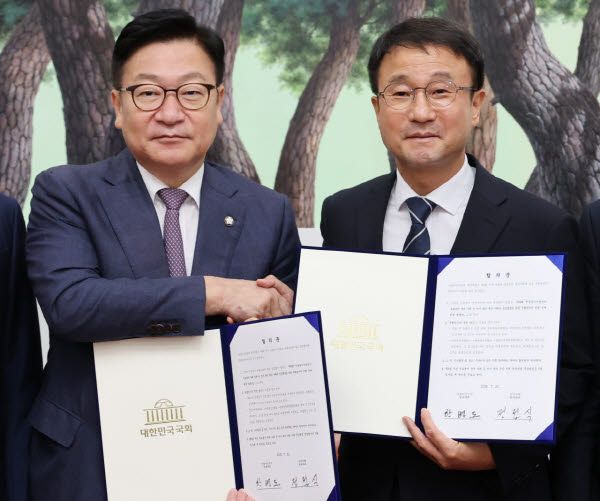 한병도-정점식, 선관위 투표용지 부족 사태에 따...