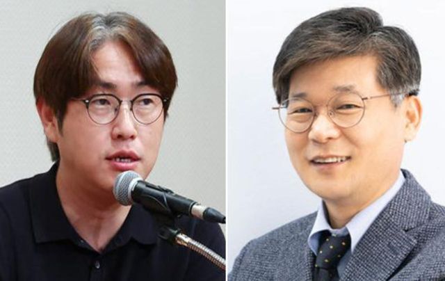 하정우 전 AI미래기획수석비서관(왼쪽)과 고성규 한국한의학연구원장. (사진=뉴시스)