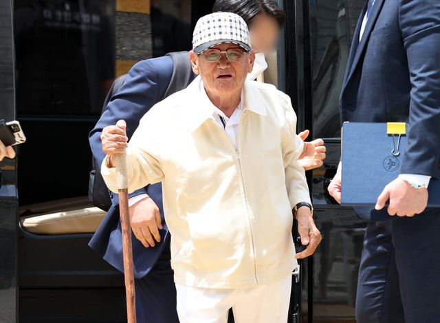 영장실질심사 출석하는 이만희 총회장. (사진=연합뉴스)