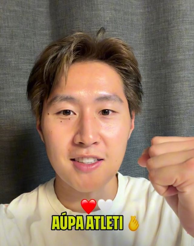 아틀레티코 마드리드 팬들에게 첫 인사를 전하는 이강인. 사진=아틀레티코 마드리드 구단 SNS 캡처