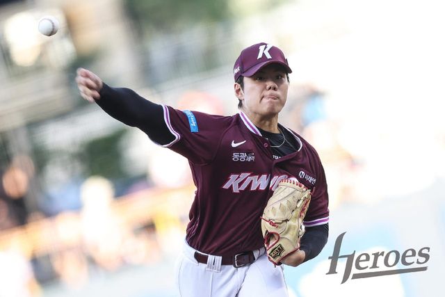 개인 18연패를 끊어낸 키움히어로즈 김윤하. 사진=키움히어로즈