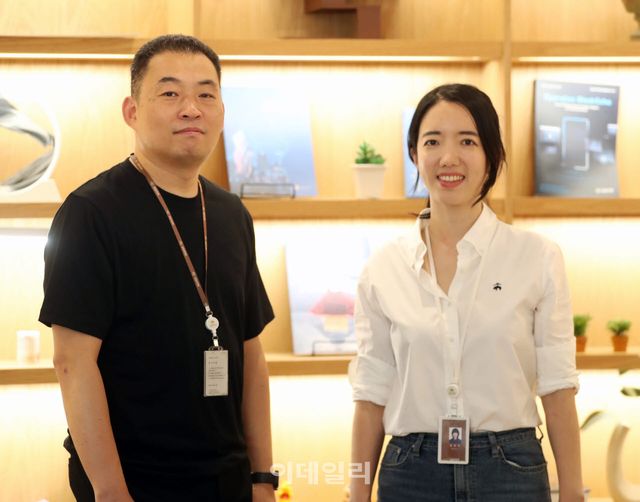 금융연구원 유정각 RES IRIS실장(왼쪽)과 송은지 AI RED팀장(오른쪽)이 이달 23일 이데일리와 인터뷰를 진행했다.(사진=김태형 기자)
