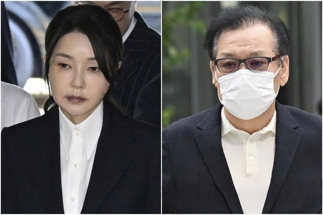 김건희(왼쪽)와 '건진법사' 전성배씨. (사진=연합뉴스)