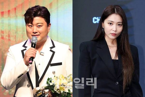 김호중(왼쪽)과 오윤아(사진=이데일리 DB)