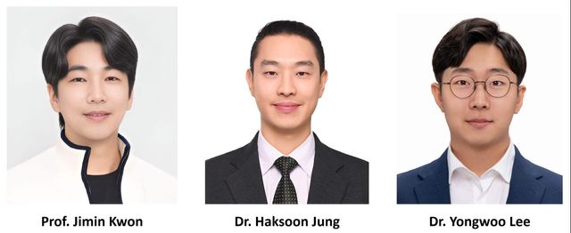 KAIST 연구진.(왼쪽부터)권지민 교수, 정학순 박사, 이용우 박사.(사진=KAIST)