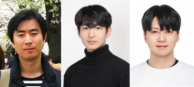 (왼쪽부터) 고려대 컴퓨터학과 허준범 교수, 고려대 정보보안시스템연구실(ISS Lab) 최경록·이웅희 연구원(공동 제1저자) . 사진=고려대