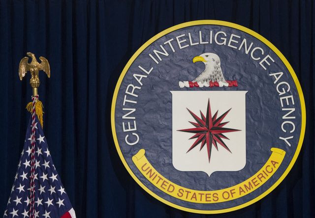 미국 버지니아주 랭글리의 중앙정보국(CIA) 본부 바닥에 CIA 문장이 새겨져 있다. (사진=AFP)