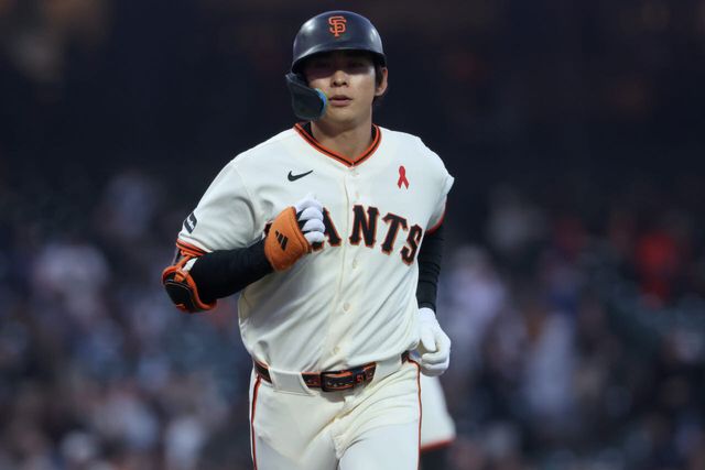 샌프란시스코 자이언츠 이정후가 홈런을 친 뒤 베이스를 돌고 있다. 사진=AP PHOTO