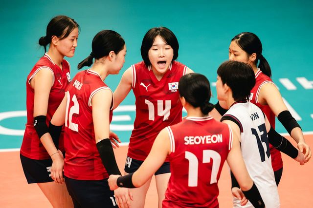한국 U-17 여자배구 대표팀. 사진=FIVB