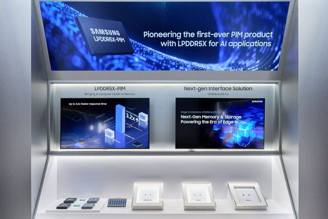 삼성전자의 LPDDR5X-PIM을 FMS2026에서 전시했다. (사진=삼성전자)