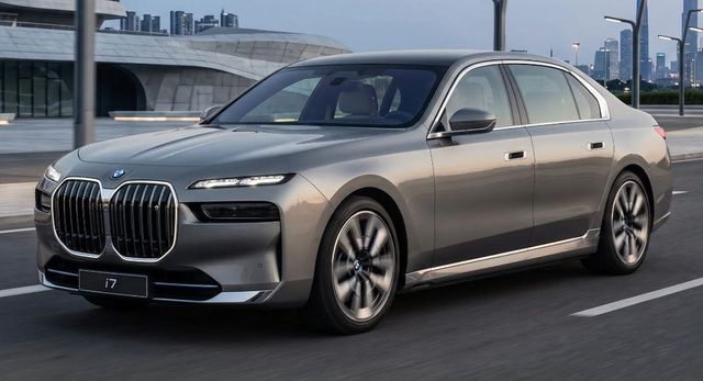 BMW i7 주행 모습. (사진=한국타이어)