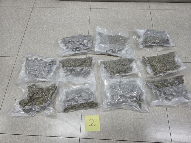 해경이 B씨로부터 압수한 대마 건초. (사진 = 해경 제공)