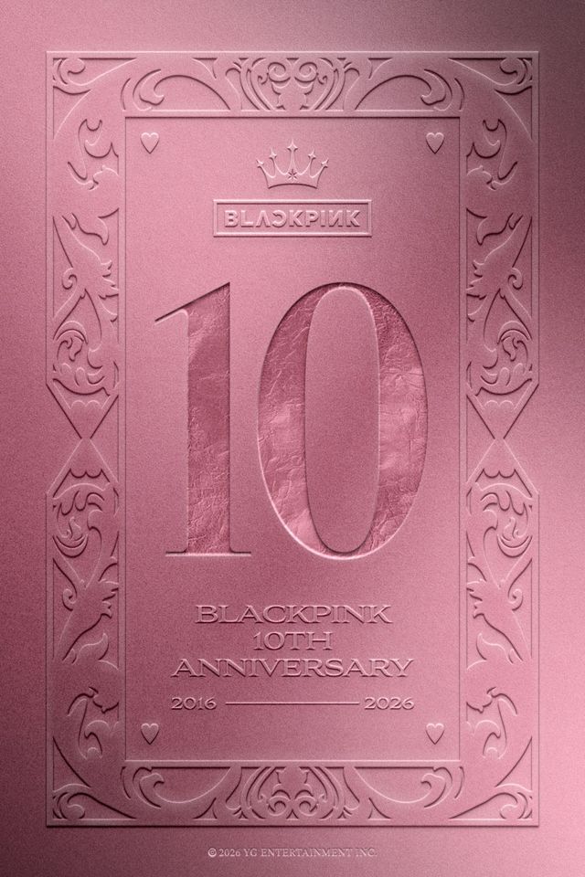 블랙핑크 10주년 포스터.(사진=YG엔터테인먼트)