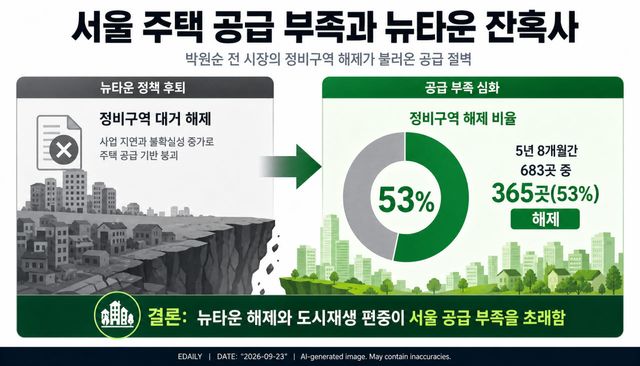 서울 주택공급 부족, 8할은 박원순 책임[부동산 인사이트]