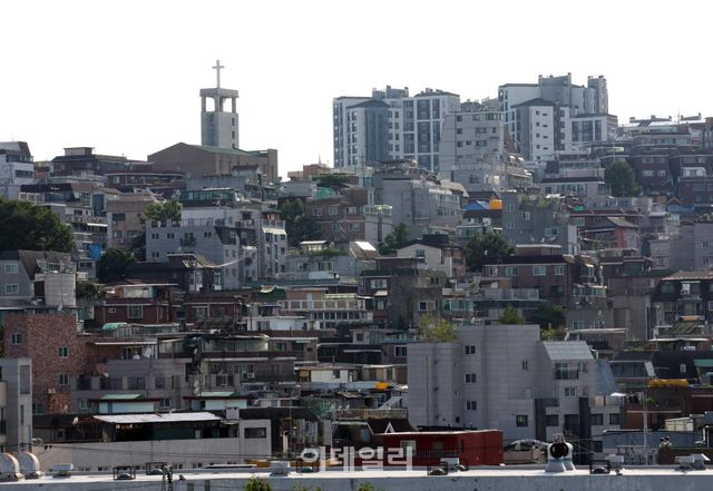 서울 용산구 서계동의 빌라 등 주거지역의 모습.(사진=이데일리 노진환 기자)