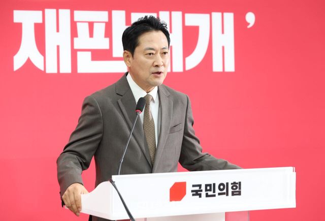장동혁 국민의힘 당대표가 27일 서울 여의도 국회에서 현안 관련 기자회견을 하고 있다. (사진=노진환 기자)