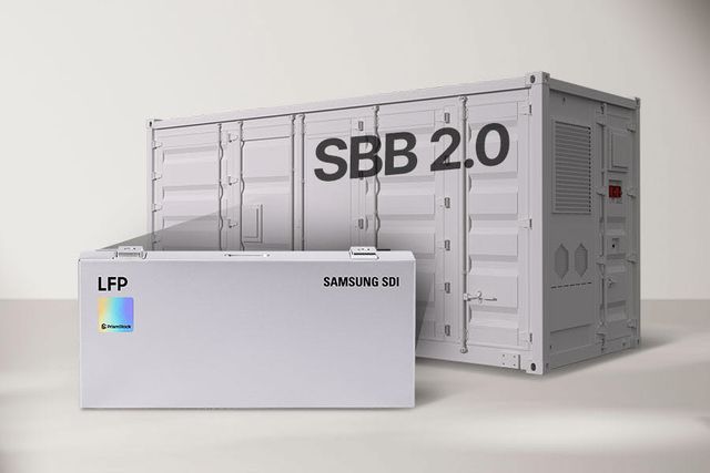 삼성SDI LFP 탑재 ESS 설루션 'SBB 2.0'. (사진=삼성전자)