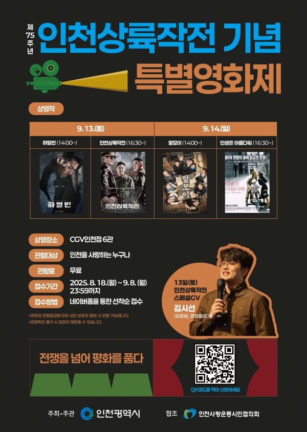 인천상륙작전 75주년을 기념 포스터(사진=인천광역시)