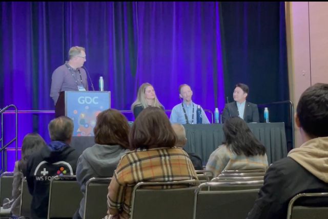 GDC 2023 네이버제트 노준영 리드 세션. [사진=네이버제트]