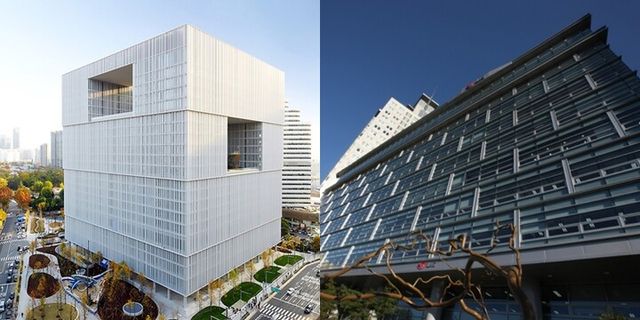 아모레퍼시픽 본사 전경(좌측), LG생활건강 본사 전경. [사진=각 사]