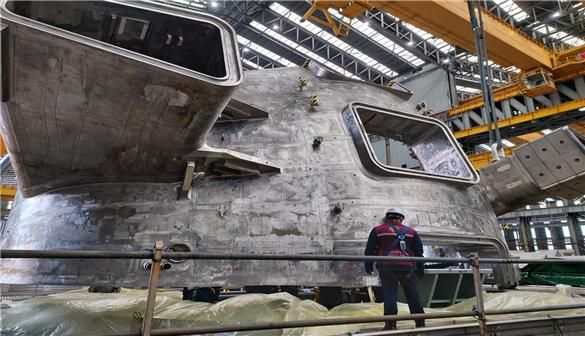 제작이 완료된 진공용기 두 번째 섹터. [사진=과기정통부]