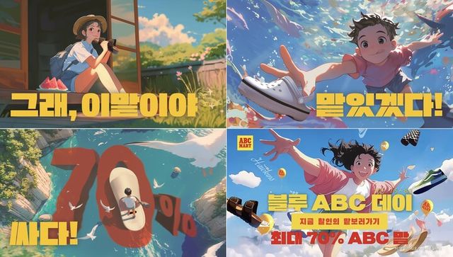 ‘블루 ABC데이’ 캠페인 캡쳐 이미지. [사진=ABC마트]