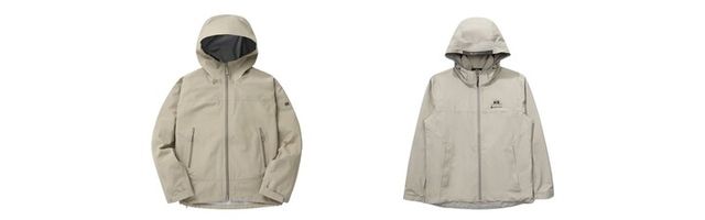 코오롱스포츠 ‘고어텍스 루즈핏 3L 자켓’(왼쪽)과 K2 ‘써라운드(SURROUND) 고어 2L 방수 자켓’ 이미지. [사진=각 사]