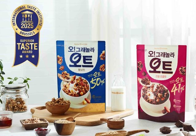 ‘오!그래놀라 오트 국제식음료품평회 최고 등급 수상’ 이미지. [사진=오리온]