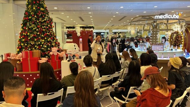 홍콩 침사추이에 열린 ‘메디큐브’ 브랜드 팝업스토어. [사진=에이피알]