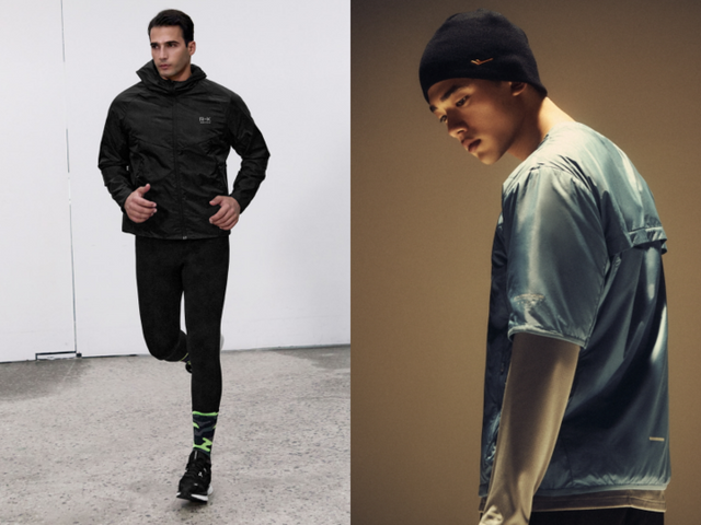 젝시믹스 ‘블랙라벨 시그니처 360N 기모 맨즈 레깅스’(왼쪽)와 프로스펙스 ‘러닝 리버서블 비니’. [사진=각 사]