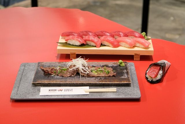 이타마에 스시 더현대 서울 팝업스토어 판매 메뉴. [사진=삼천리]