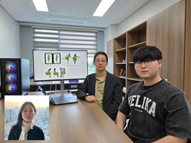 (왼쪽부터) 이지현 박사과정, 김태균 교수, 이창민 석사과정. [사진=