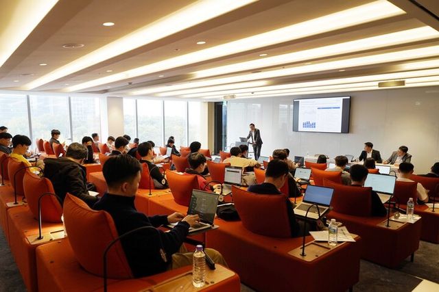 대한전선이 3분기 기업설명회를 진행하고 있다. [사진=대한전선]