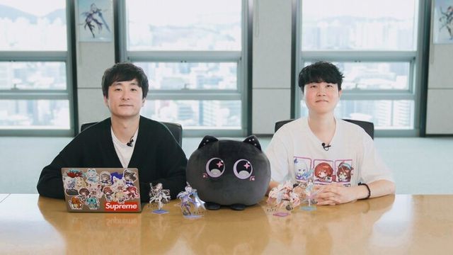 넷마블몬스터 이동조 PD, 넷마블 강동기 사업부장. [사진=넷마블]