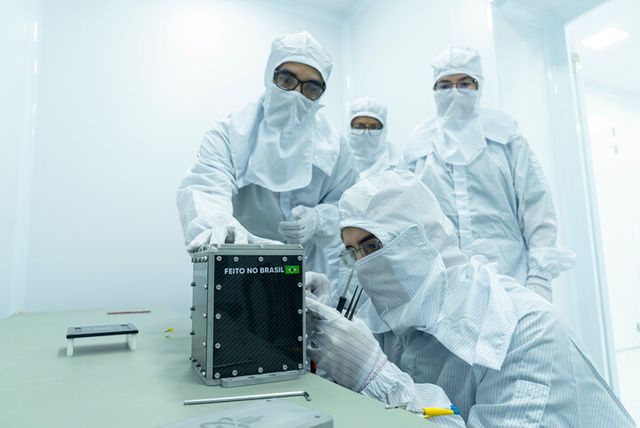 브라질 마라냥 연방대학교가 스타트업 및 국가기관과 협력 개발한 위성 모습. [사진=이노스페이스]