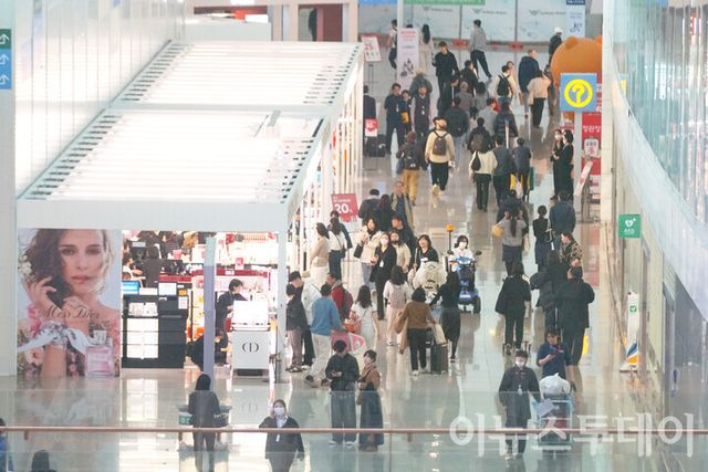 인천국제공항 제2여객터미널 면세점 구역. 2024.02.27. [사진=안경선 기자]